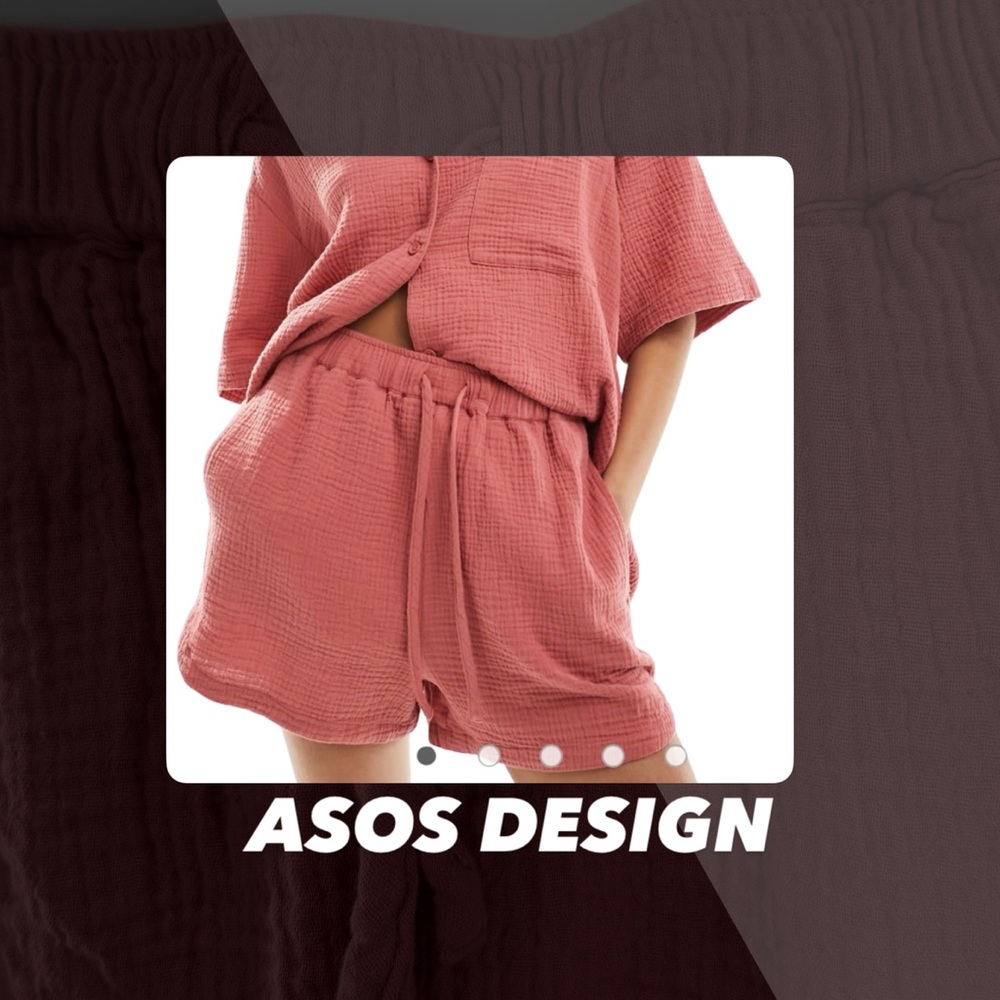 NWOT ASOS Design Cheesecloth Shorts